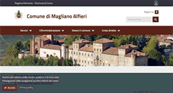 Desktop Screenshot of comune.maglianoalfieri.cn.it