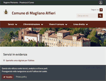 Tablet Screenshot of comune.maglianoalfieri.cn.it